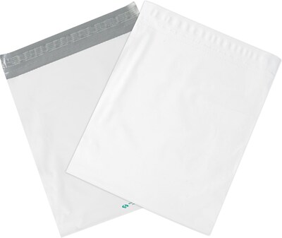 Partners Brand Expansion Poly Mailers, 15 x 20 x 4, White, 100/Case (EPM15204)