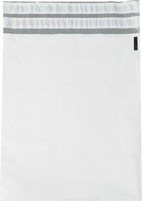 Returnable Poly Mailers, White, 14 x 17, 100/Case