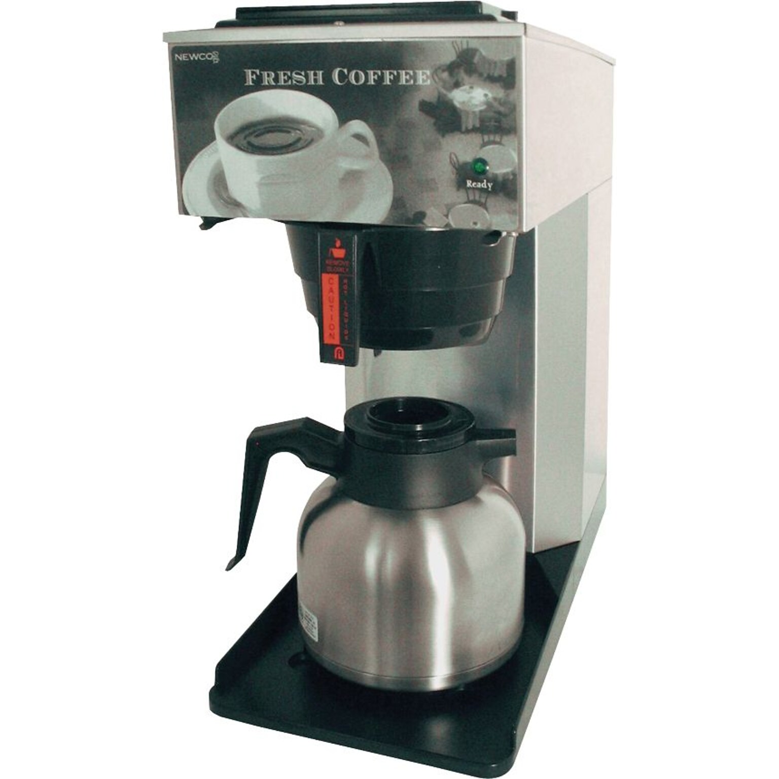 Newco 8-Cups Pourover Coffee Maker, Metallic (NEWAKTC)
