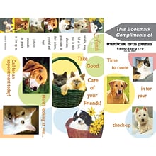 Preventive 3-Up Laser Postcards with Bookmark, Animals are..., 150 Postcards/Pack