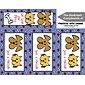 Graphic Image 3-Up Laser Postcards with Bookmark, Animated Dog and Cat, Bone and Yarn Border, 150 Postcards/Packk