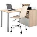 i3 by - Bestar Workstation in Northern Maple and Sandstone