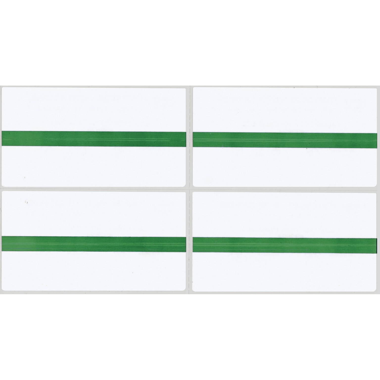 See-Thru Colored Edge Label Protectors, Green