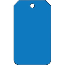 Accuform Solid Color Blank Tag, Blue, 5 3/4 x 3 1/4, PF-Cardstock, 25/Pack (MDT526CTP)
