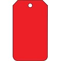 Accuform Solid Color Blank Tag, Red, 5¾ x 3¼, PF-Cardstock, 25/Pack (MDT523CTP)