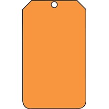 Accuform Solid Color Blank Tag, Orange, 5¾ x 3¼, PF-Cardstock, 25/Pack (MDT522CTP)