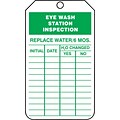 Accuform Safety Tag, EYE WASH STATION INSPECTION, 5 3/4 x 3 1/4, RP-Plastic, 25/Pack (TRS245PTP)