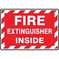 Accuform Safety Label, FIRE EXTINGUISHER INSIDE, 3 1/2 x 5, Adhesive Vinyl, 5/Pack (LFXG571VSP)
