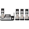 AT&T DECT 6.0 CL83415 4 Handsets Cordless Expandable Phone w/ Answering System & Caller ID, Gry/Slvr