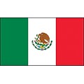 ACCUFORM SIGNS® Hard Hat/Helmet Decal, MEXICAN FLAG, 2 x 4, Reflective Adhesive Vinyl, 5/Pk