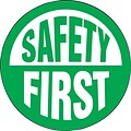 Accuform Hard Hat/Helmet Decal, SAFETY FIRST, 2 1/4, Adhesive Vinyl, 10/Pack (LHTL176)