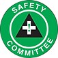 Accuform Hard Hat/Helmet Decal, SAFETY COMMITTEE, 2 1/4", Adhesive Vinyl, 10/Pack (LHTL149)