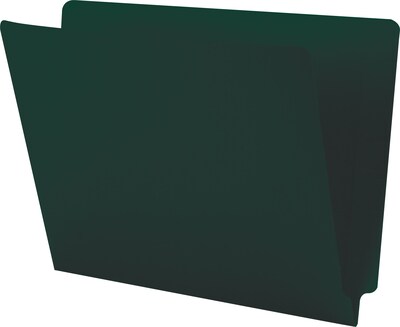 Medical Arts Press® End-Tab Folders; No Fasteners, 11 pt., Dark Green,  50/Box