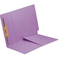 Medical Arts Press® 11 pt. Colored End-Tab Pocket Folders; 1 Fastener, Lavender, 250/Box