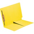Medical Arts Press® 11 pt. Colored End-Tab Pocket Folders; 1 Fastener, Yellow, 250/Box