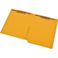 Medical Arts Press® 11 pt. Colored End-Tab Pocket Folders; 2 Fasteners, Goldenrod, 50/Box