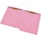 Medical Arts Press® 11 pt. Colored End-Tab Pocket Folders; 2 Fasteners, Pink, 50/Box