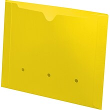 Medical Arts Press® Colored End-Tab Pockets; No Flaps, Yellow, 50/Box
