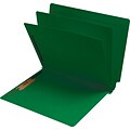 Medical Arts Press® Classification Colored End-Tab Folders; 2 Dividers, Green, 15/Box