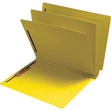 Medical Arts Press® Classification Colored End-Tab Folders; 2 Dividers, Yellow, 15/Box