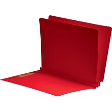 Medical Arts Press® Classification Colored End-Tab Folders; 1 Divider, Red, 25/Box