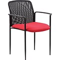 Boss Stackable Mesh Guest Chair - Red