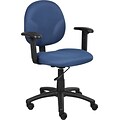 Boss Diamond Task Chair W/ Adjustable Arms, Blue (B9091-BE)