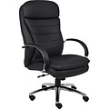 Boss High Back Caressoftplus Executive Chair with Chrome Base, Black (B9221)