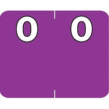 Medical Arts Press® Numeric Labels on Roll; 0, Purple