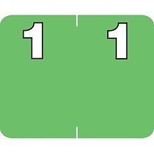 Medical Arts Press® Numeric Labels on Roll; 1, Light Green