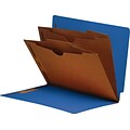 Medical Arts Press® End-Tab Tuf-Files; Divider- 2-Pocket Divider, 2 1/4, Blue,  10/Box