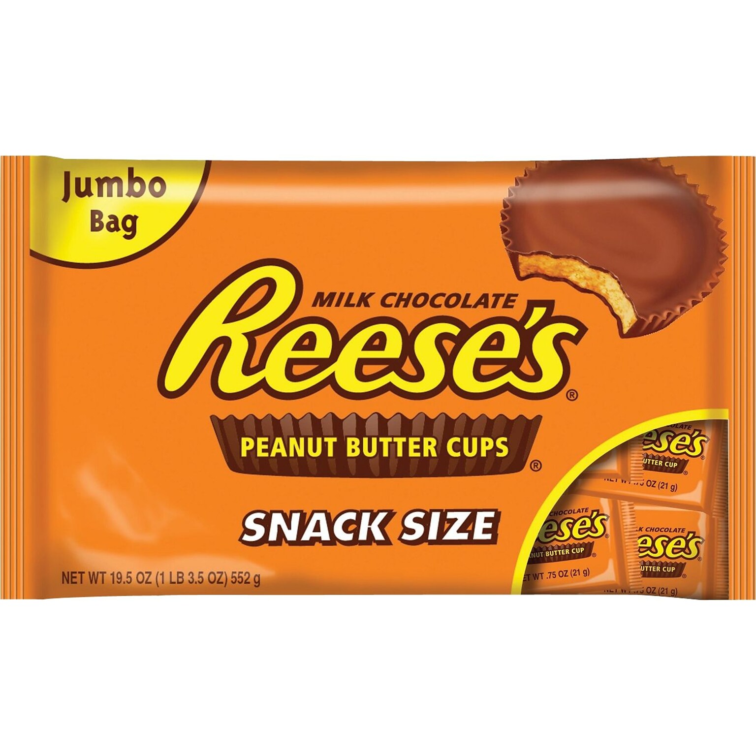 Reeses Snack Size Peanut Butter Cups, 19.5 oz. (246-00012)