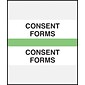 Medical Arts Press® Standard Preprinted Chart Divider Tabs, Consent Forms, Light Green