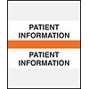 Medical Arts Press® Standard Preprinted Chart Divider Tabs, Patient Information, Orange