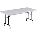 30x72 Lt. Grey/Black Folding Table