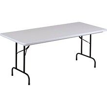 30x72 Lt. Grey/Black Folding Table