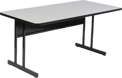 Correll® 24D x 36L Desk Height Heavy Duty Work Station; Gray Granite High Pressure Laminate Top