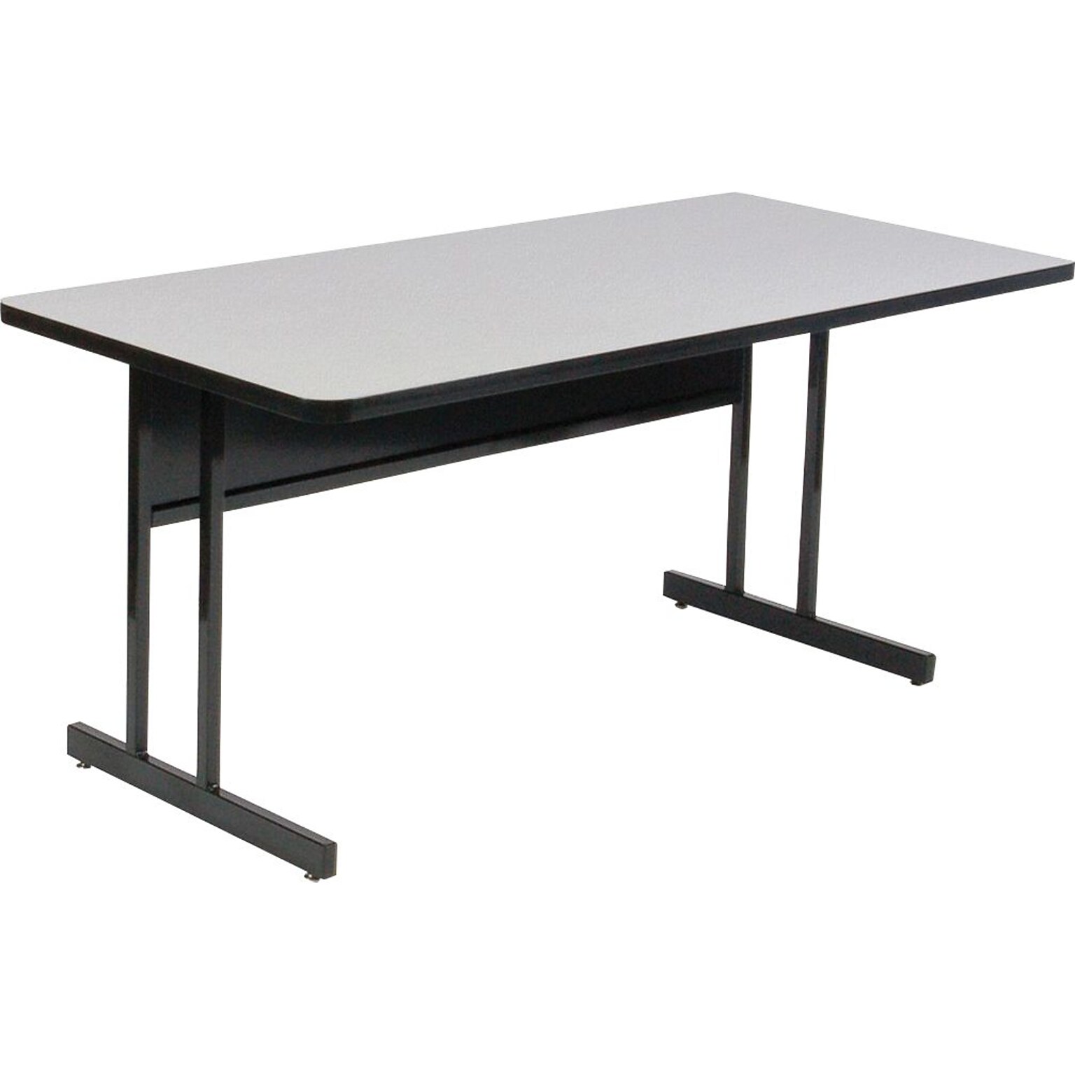 Correll® 24D x 36L Desk Height Heavy Duty Work Station; Gray Granite High Pressure Laminate Top