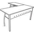 Trento Line L-Shaped Desk, 59-1/8w x 59-1/8d x 29-1/2h, Oatmeal