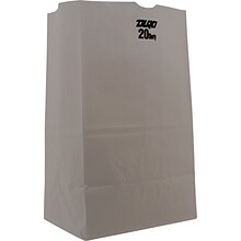 S & G PACKAGING General Squat Paper Bags, 500/Pack (BAG GW20S-500)