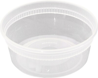 PACTIV REGIONAL MIX CNTR Plastic Container 8 Oz. Combo with Clear Lid