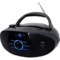 Jensen CD-560 Portable Bluetooth Boombox with CD Player, Black (CD-560)