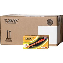 BIC Brite Liner Stick Highlighters, Chisel Tip, Orange, 216/Carton (BL11ORGCT)