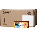 BIC Round Stic Xtra Comfort Ballpoint Pens, Medium Point, Red Ink, 432/Carton (GSMG11REDCT)