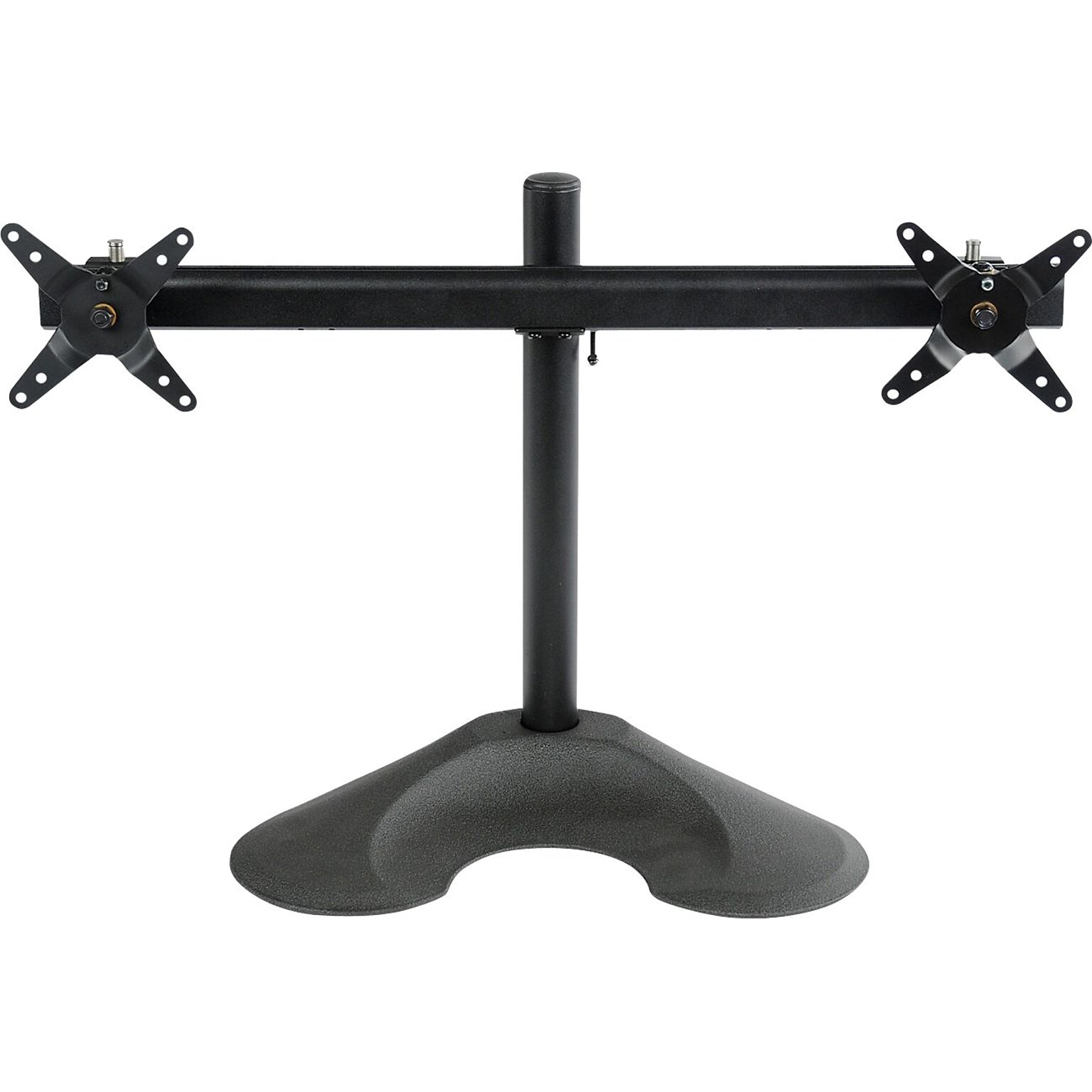 Ergotech Adjustable Dual Monitor Horizontal Desk Stand, Up to 24 Monitors, Black (100-D16-B02)