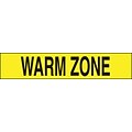 ACCUFORM SIGNS® Incident Management Plastic Barricade/Perimeter Tape, WARM ZONE, 3 x 1000-ft, Roll