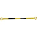 ACCUFORM SIGNS® Traffic Cone Barrier Bar, Expandable 4 to 6-1/2, Black/Yellow, Each