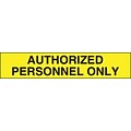 Accuform Plastic Barricade/Perimeter Tape, AUTHORIZED PERSONNEL ONLY, 3 x 1000-ft (MPT74)