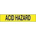 ACCUFORM SIGNS® Plastic Barricade/Perimeter Tape, ACID HAZARD, 3 x 1000-ft, Roll