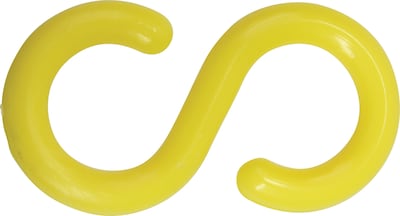 Accuform S-Hook, Accessory For Linking & Unlinking Separate Lengths of Plastic Chain, Yellow (PRC242